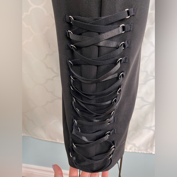 NWT LA BELLE ROC | black dress Size XL New Stretch Sexy - Picture 5 of 15